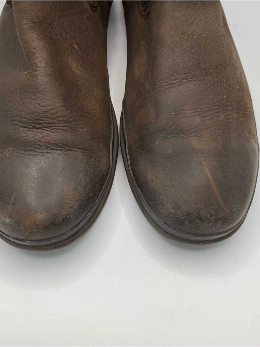 UGG Robbie Waterproof Leather Wool Boots Women's 8 Fleece Brown Buckle Outdoor - Picture 3 of 13